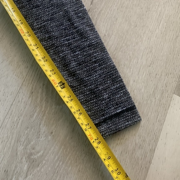 Lulu Lemon Tight Size 4 Wunder Under Low Rise Luon Variegated Knit Black Heather - Picture 7 of 12